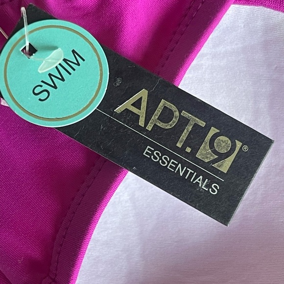 APT.9 Magenta Bandeau Swimsuit Bikini Top - Picture 4 of 8